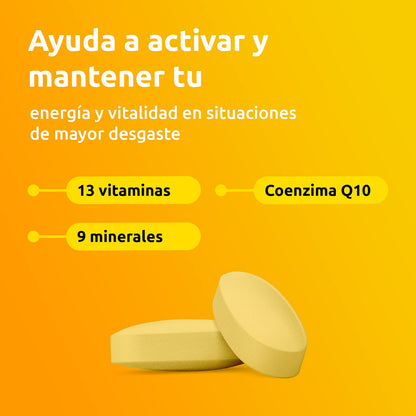 Supradyn Energy Extra con Vitaminas, Minerales y Coenzima Q10 para Deportistas, Ayuda a Activar y Mantener tu Energía y Vitalidad en Situaciones de Mayor Desgaste, 60 Comprimidos
