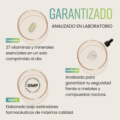 Multivitaminas Hombre y Mujer | 400 Tabletas | 27 Vitaminas y Minerales para el Cansancio - Multivitaminico Energizante | Vitaminas Mujer 60 Años Y Jovenes | Suplementos Vitaminicos VitaBright