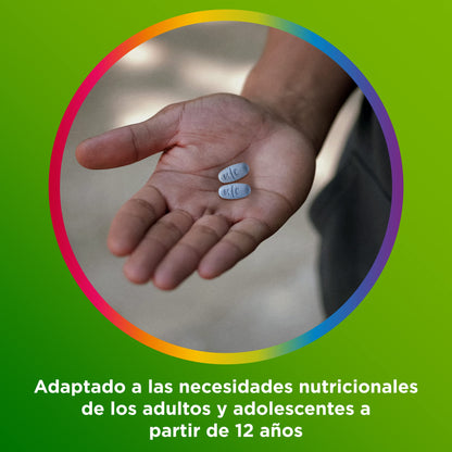 Multicentrum Complemento Alimenticio Multivitamínico y Multimineral para Adultos y Adolescentes, Sin Gluten, 90 Comprimidos